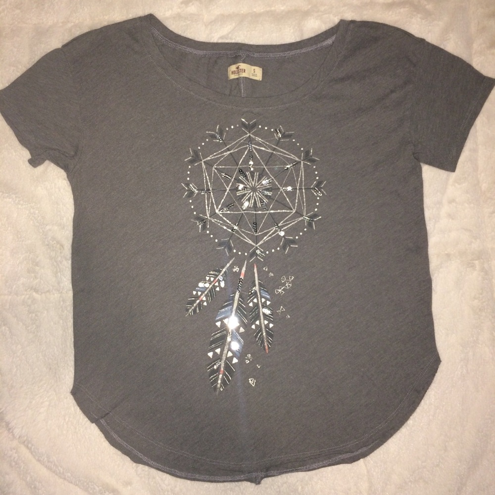 Gray Hollister Top